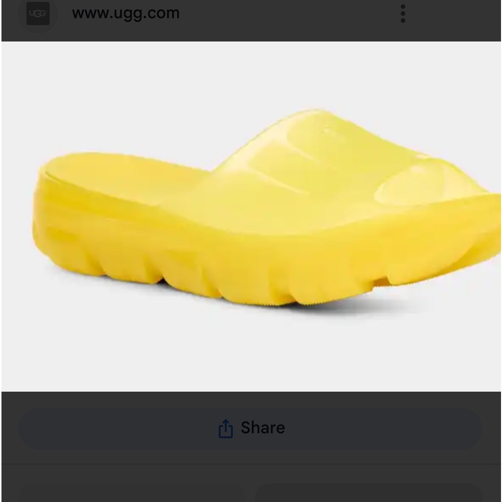 UGG Yellow Women's Sandals